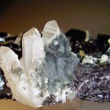 Esfalerita, Calcita, Cuarzo, Boulangerita
16x12 cm
(Autor: geoalfon)