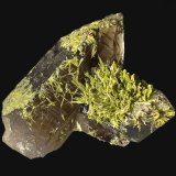Cuarzo (variedad ahumado), Epidota
6,7 x 5,5 cm.
(Autor: Xavier bordas)