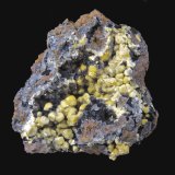 Vanadinita, Coronadita, Calcita, Goethita, Mottramita
8,2 x 7,3 cm.
(Autor: Xavier bordas)