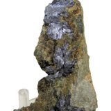 Molibdenita, Epidota
85 mm x 49 mm. Masa: 90,1 g
(Autor: Carles Millan)