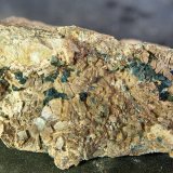 Cuarzo (variedad azul), Dolomita
9 x 4 cm
(Autor: Pedro Antonio)