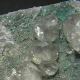 Calcita, Fluorita
Encuadre 4 x 4 cm aprox.
(Autor: Frederic Varela)