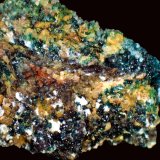 Herbertsmithita
Mina Los Tres Presidentes, zona minera Caracoles, Caracoles, Comuna Sierra Gorda, Provincia Antofagasta, Región Antofagasta, Chile
2 x 2 cm.
(Autor: Antonio P. López)