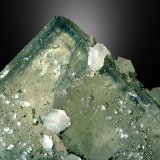 Fluorita, Cuarzo y Pirita
Cristal de 8 cm. de arista
(Autor: Antonio P. López)