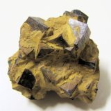 Goethita
40 mm x 35 mm. Cristal mayor: 9 mm de arista. Masa: 36 g
(Autor: Carles Millan)