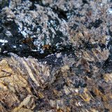 Defernita, Hausmannita, Cobre
Campo de visión 2 cm.
(Autor: Antonio P. López)