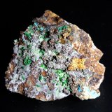Conichalcita (Conicalcita), Arsenocrandallita, Lavendulana
5 x 5 cm.
(Autor: Antonio P. López)
