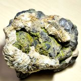 Mimetita, Galena, Barita, Fluorita, Calcita
96 mm x 76 mm. Masa: 614 g.
(Autor: Carles Millan)