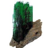 Vivianita, siderita, pirita
Cristal: 82 mm x 38 mm x 11 mm. Matriz: 90 mm x 56
(Autor: Carles Millan)