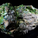 Duftita, Rosasita y Hemimorfita.
88x64 mm.
(Autor: Jesus Franquesa Baucells)