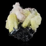 Ettringita con Calcita, Gaudefroyita y Hematites
11 x 7,5 x 7,5 cm
(Autor: Museo MIM)