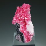 Rodonita, cuarzo, calcita, esfalerita
69 mm x 39 mm. Cristal principal de rodonita: ~9 mm de longitud. Masa: 84 g
(Autor: Carles Millan)