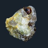 Monazita-(Ce)
Cristal de 7 mm en matriz de pegmatita de25x22x20 mm
(Autor: Antonio Carmona)