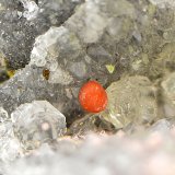 Annabergita (variedad cobaltomagnesioannabergita).
Campo de visión de  3 mm.
(Autor: Antonio Carmona)