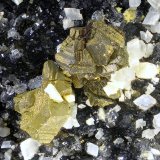 Esfalerita recubierta de Calcopirita
Campo de visión de 12 mm
(Autor: Antonio Carmona)