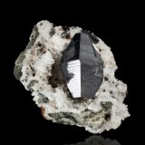 Anatasa en Albita
3.5 x 5 x 4 cm / Cristal principal: 2.3 cm
(Autor: Museo MIM)