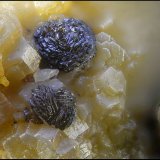 Descloizita sobre Vanadinita
Campo de visión de 1 mm.
(Autor: Antonio Carmona)
