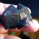 Cuarzo (variedad cristal de roca), Azurita
4 x 3 cm.
(Autor: javier ruiz martin)