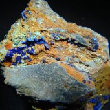 Azurita.
40x35 mm.
(Autor: Jesus Franquesa Baucells)