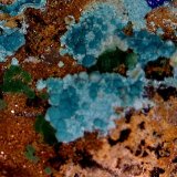 Azurita, Claraita, Adamita.
6´545 x 4´832 mm.
(Autor: Jesus Franquesa Baucells)