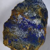 Azurita, Mimetita y Aragonito.
75x50 mm.
(Autor: Jesus Franquesa Baucells)