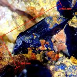 Azurita.
2´60x1´45 mm.
(Autor: Jesus Franquesa Baucells)