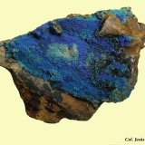 Azurita y Crisocola.
37x24 mm.
(Autor: Jesus Franquesa Baucells)