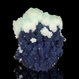 Azurita con Aragonito en limonita
5 x 4 x 6.5 cm
(Autor: Museo MIM)