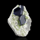 Azurita con Dolomita
5 x 7 x 3 cm / Cristal principal: 2.3 cm
(Autor: Museo MIM)