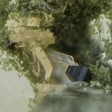 Anatasa sobre Cuarzo
Campo de visión de 5 mm.
(Autor: Antonio Carmona)