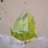 Austinita (variedad cuprífera)
Campo de visión de 2 mm
(Autor: Antonio Carmona)
