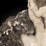 Chalcocita (Calcosina), Calcita
Cristal 2cm
(Autor: Raul Vancouver)
