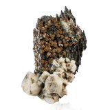 Pirocloro (Grupo) variedad cérico con Arfvedsonita y Microclina
Mount Malosa, Zomba District, Malawi
6.5 x 4.5 x 9.5 cm / Cristal principal: 0.5 cm
(Autor: Museo mim)