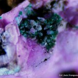 Smithsonita (variedad cobaltífera) y Mahnertita.
4 Fvo.
(Autor: Jesus Franquesa Baucells)