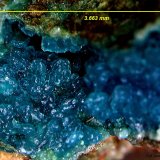 Crisocola.
3´66 x 2´29 mm.
(Autor: Jesus Franquesa Baucells)