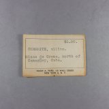 _Cromita, etiqueta.
7,2 x 4,7 x 2,8 cm.
(Autor: J. G. Alcolea)
