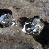 Cuarzo (variedad herkimer)
Apertura entre las cavidades: 4,5 cm
(Autor: nerofis2)