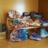 _Aragonito, Amatista, Cuarzo citrino, Fluorita, Azurita, Malaquita, Celestina, Pirita, Cuarzo ahumado, Vanadinita
(Autor: Marta Lúthien)