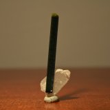Turmalina (variedad verdelita) y Cuarzo
6,40x2,40x0,90 cm.
(Autor: Gonzalo Sáez)