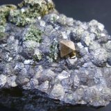 Pirita sobre magnetita
6 x 5 cm. Cristal mayor de pirita: 5 mm.
(Autor: Juan Cabezas)