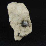 Pirita, Calcita
4.5 x 3.5 x 2.4 centimetros
(Autor: Ricardo Melendez)