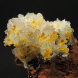 Hemimorfita, Wulfenita
5.8 x 4.5 x 3 centimetros
(Autor: Ricardo Melendez)