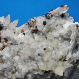 Esfalerita (blenda), Calcita, Cuarzo
11 x 11 cm
(Autor: Diego Navarro)