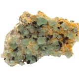 Esfalerita, Fluorita, Cuarzo y Pirita
4 x 2 cm
(Autor: Emilio Téllez)