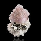 Fluorita en Cuarzo y Pirita
10 x 8.5 x 14.5 cm / Cristal principal: 9.5 cm
(Autor: Museo MIM)