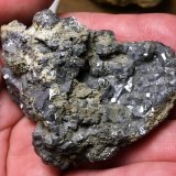 Galena
La Unión, Comarca Campo de Cartagena, Región de Murcia (Murcia), España
7 x 5.5 cm
(Autor: Matias Raja)