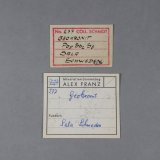 _Geocronita, etiquetas.
6,3 x 4,9 x 2,6 cm.
(Autor: J. G. Alcolea)