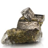 Glaucodot con Calcopirita
7 x 3 x 6 cm / cristal principal: 4 cm
(Autor: Museo MIM)