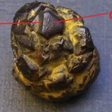 Goethita pseudomórfica de pirita
2 x 2 cm
(Autor: Antonio Alcaide)