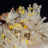 Hemimorfita con Mimetita
cristal principal: 1.2 × 0.5 cm
(Autor: Jordi Fabre)